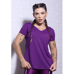 T-shirt Fitness Dinamic Lisa - ROXO - 014109-015 - FRELITH