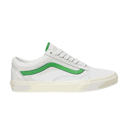 TÊNIS OLD SKOOL LEATHER WHITE GREEN - VN000CR5WGR - FULL VINYL STORE