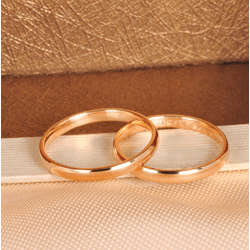 Par de Alianças de Casamento em Ouro 18K Tradicion... - Gerlu Joias