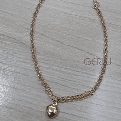 Pulseira em Ouro 18K com Pingente - PU14-18K - Gerlu Joias