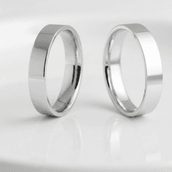 Par de Alianças Norte - PRD-OASIS-PRT-4MM-001 - Gerlu Joias