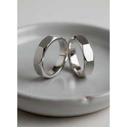 Aliança Prata Lúmen - AP6P3 - Gerlu Joias