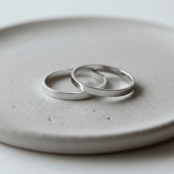 Par de Alianças Polaris Namoro Prata 2 mm - 9054-... - Gerlu Joias