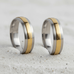 Par de Alianças Veneza - VENEZA 2 - Gerlu Joias