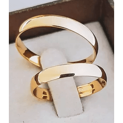 Par de Alianças Tóquio 18K - TOQ-4MM-18K - Gerlu Joias
