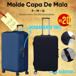 MOLDE CAPA PARA MALA DE RODINHAS / P AO G - 10335 - GGMOLDES