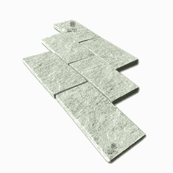 Pedra madeira serrada verde com 0,5m² 19 Peças 11,... - Plaza Revestimentos 