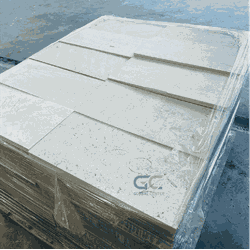 Pedra São Tomé Tipo Exportação Branca - 18 X 37cm... - Plaza Revestimentos 