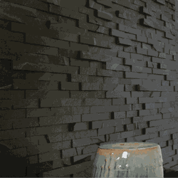 Pedra Ferro Preta 5cm Livre Pacote com 0,5m² - Plaza Revestimentos 