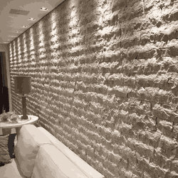 Travertino Rockface Pedra Natural 10x30cm - Plaza Revestimentos 