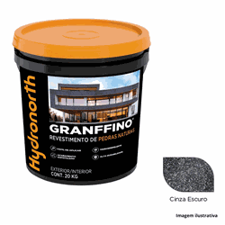 Textura Pedras Naturais Granffino - Cinza Escuro -... - Plaza Revestimentos 