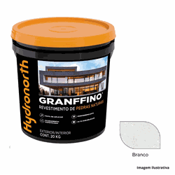 Textura Pedras Naturais Granffino - Branco - 20kg - Plaza Revestimentos 