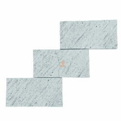 Pedra Bossa Nova Aré Branca Serrada 11,5x23cm - Plaza Revestimentos 