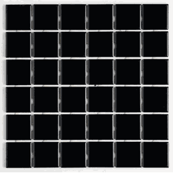 Pastilha de Porcelana 5x5 - B-2105 Preto Caixa 1,4... - Plaza Revestimentos 