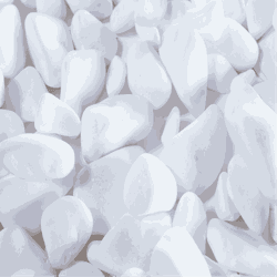 Pedra branca seixo n3 - 40kg - Plaza Revestimentos 