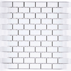 Pastilha de Porcelana 2,5x5 (Ja) - B2140 Branco Ca... - PEDRAS BRASIL