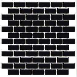 Pastilha de Porcelana 2,5x5 (Ja) - M-4337 Preto Ac... - PEDRAS BRASIL
