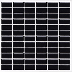 Pastilha de Porcelana 2,5x5 (Jr) - M-4337 Preto Ac... - PEDRAS BRASIL