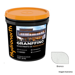 Textura Pedras Naturais Granffino - Branco - 20kg - PEDRAS BRASIL