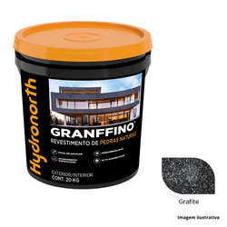 Textura Pedras Naturais Granffino - Grafite - 20kg - PEDRAS BRASIL