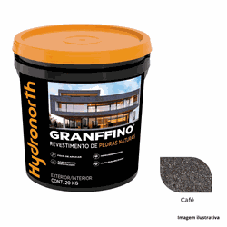Textura Pedras Naturais Granffino - Café - 20kg - PEDRAS BRASIL