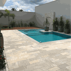  Pedra Para Piscina São Tomé Mesclada - 15 X 30cm - PEDRAS BRASIL