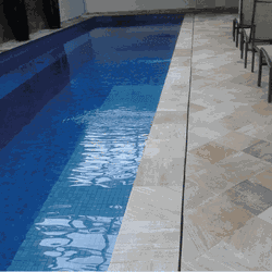  Pedra Para Piscina São Tomé Mesclada - 30 X 30cm - PEDRAS BRASIL