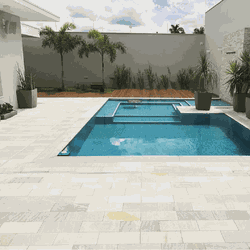  Pedra Para Piscina São Tomé Mesclada - 18 X 37cm - PEDRAS BRASIL