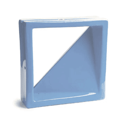 Cobogó Veneziana Simples - Azul Céu - 25x25 cm - PEDRAS BRASIL