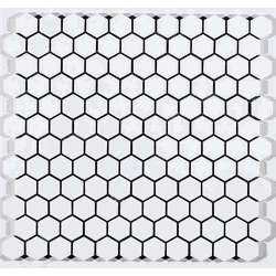 Pastilha de Porcelana Hexagonal - M-6249 Artico Ca... - PEDRAS BRASIL