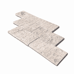 Pedra madeira serrada rosa com 0,5m² 19 Peças 11,5... - PEDRAS BRASIL