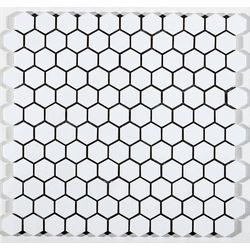 Pastilha de Porcelana Hexagonal - M-6249 Artico Ca... - GLOBAL PEDRAS