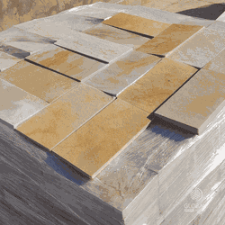Pedra São Tomé Tipo Exportação Amarela - 37 X 57cm... - GLOBAL PEDRAS