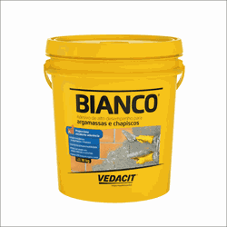 Aditivo para Chapisco Bianco 18kg Branco Vedacit - GLOBAL PEDRAS