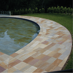 Pedra Para Piscina São Tomé Amarela - 28 X 57cm - GLOBAL PEDRAS