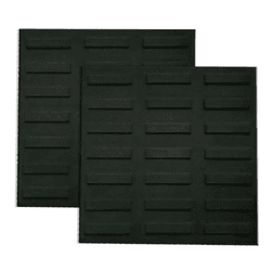 Piso Rampa Filete Preto 30,7x30,7cm Caixa com 0,47... - GLOBAL PEDRAS