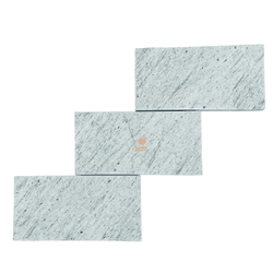 Pedra Bossa Nova Aré Branca Serrada 11,5x23cm - GLOBAL PEDRAS