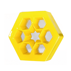 Cobogó Musharabi - Amarelo Canário - 25x29 cm - GLOBAL PEDRAS