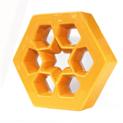 Cobogó Musharabi - Amarelo Girassol - 25x29 cm - GLOBAL PEDRAS