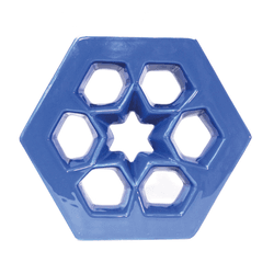 Cobogó Musharabi - Azul Retrô - 25x29 cm - GLOBAL PEDRAS