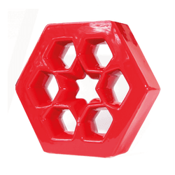 Cobogó Musharabi - Vermelho - 25x29 cm - GLOBAL PEDRAS
