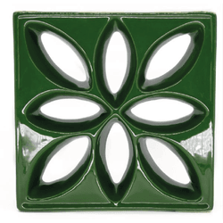 Cobogó Lótus - Verde Hortelã - 25x25 cm - GLOBAL PEDRAS