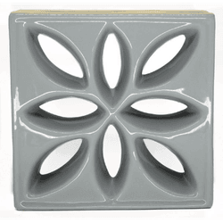 Cobogó Lótus - Platina - 25x25 cm - GLOBAL PEDRAS