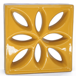 Cobogó Lótus - Girassol - 25x25 cm - GLOBAL PEDRAS