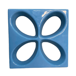Cobogó Safira - Azul Céu - 30x30 cm - GLOBAL PEDRAS