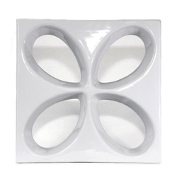 Cobogó Safira - Branco - 30x30 cm - GLOBAL PEDRAS