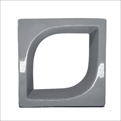 Cobogó de Louça Pétala - Platina - 20x20 cm - vend... - GLOBAL PEDRAS