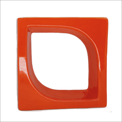 Cobogó de Louça Pétala - Laranja - 20x20 cm - vend... - GLOBAL PEDRAS