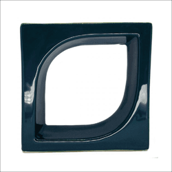 Cobogó de Louça Pétala - Verde Petróleo - 20x20 cm... - GLOBAL PEDRAS