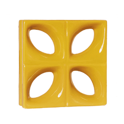 Cobogó Folha - Girassol - 25x25 cm - vendido por p... - GLOBAL PEDRAS